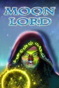 Wizard holding a glowing moon sphere - Moon Lord game